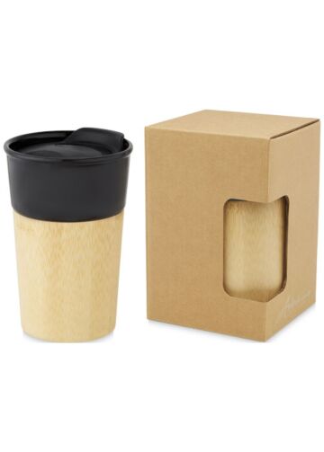 Pereira 320 Ml Porcelain Mug With Bamboo Outer Wall