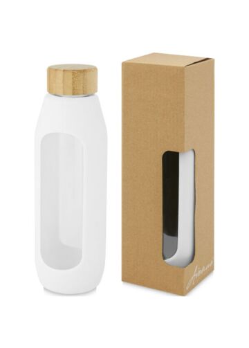 Tidan 600 Ml Borosilicate Glass Bottle With Silicone Grip