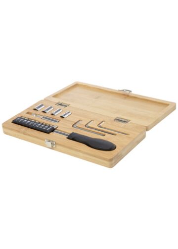 Rivet 19-piece Bamboo/recycled Plastic Tool Set