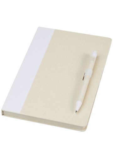 Dairy Dream A5 Size Reference Recycled Milk Cartons Notebook And Ballpoint Pen Set