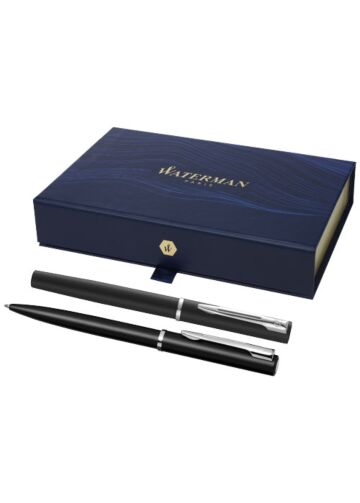 Waterman Allure Rollerball And Ballpoint Pen Set  (Black Ink)