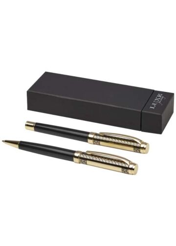 Legato Ballpoint And Rollerball Pen Set (Blue Ink)