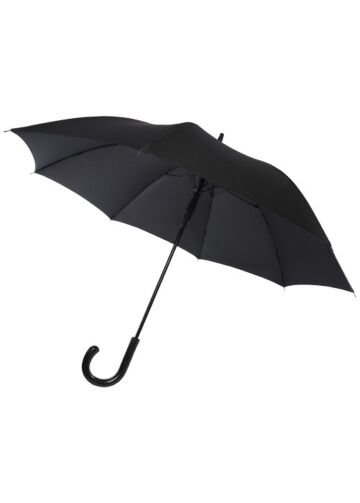 Fontana 23" Auto Open Umbrella With Carbon Look And Crooked Handle
