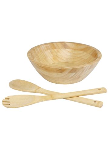 Argulls Bamboo Salad Bowl And Tools
