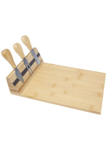 Mancheg Bamboo Magnetic Cheese Board And Tools