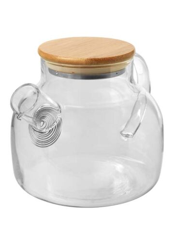 Zen Tea Pot With Strainer And Bamboo Lid