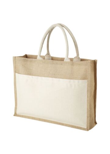 Mumbay Cotton Pocket Jute Tote Bag 18l