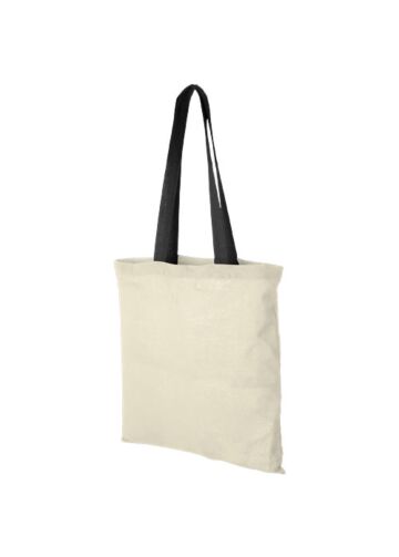 Nevada 100 G/m² Cotton Tote Bag Coloured Handles 7l