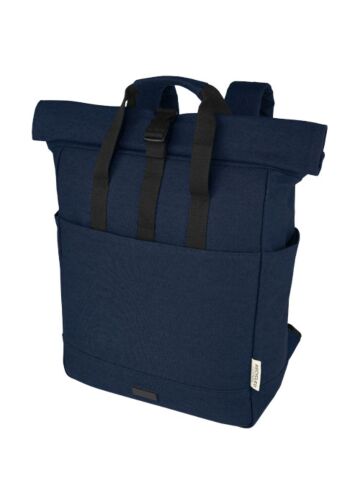 Joey 15” Grs Recycled Canvas Rolltop Laptop Backpack 15l