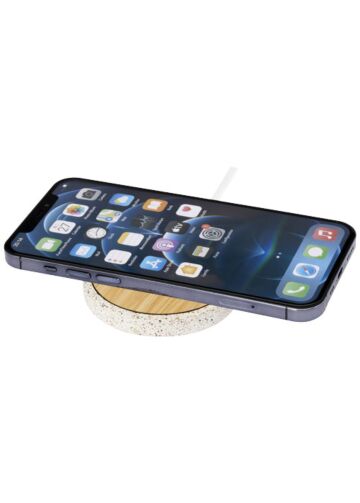Terrazzo 10w Wireless Bamboo Charging Pad