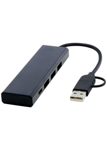 Rise Rcs Recycled Aluminium Usb 2.0 Hub