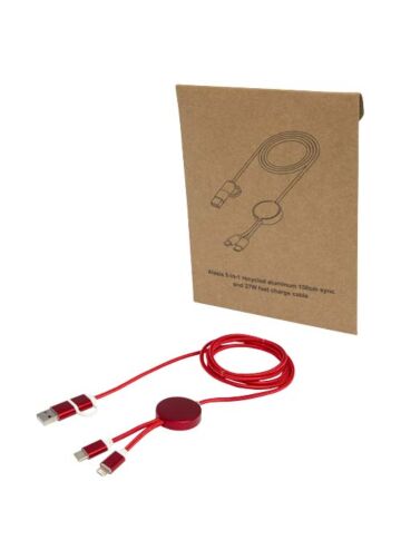 Alasia 5-in-1 Recycled Aluminium And Plastic 150 Cm Data Sync And 27w Fast Charge Cable