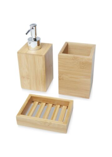 Hedon 3-piece Bamboo Bathroom Set