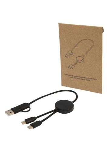 Citala 5-in-1 Recycled Plastic 30 Cm Data Sync And 27w Fast Charge Cable