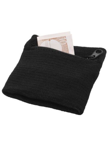 Brisky Performance Wristband With Zippered Pocket