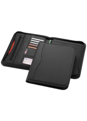 Ebony A4 Zippered Portfolio