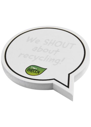 Sticky-mate® Speech Bubble-shaped Recycled Sticky Notes