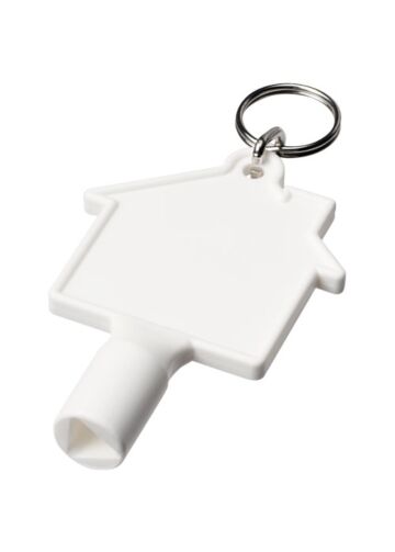Maximilian House-shaped Recycled Utility Key Keychain