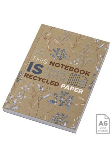 Novella Austen A6 Recycled Soft Cover Kraft Notebook - 100 Sheets