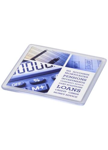 Ellison Square Plastic Coaster With Paper Insert