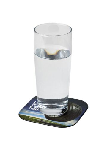 Brite-mat® Square Coaster With Tyre Material