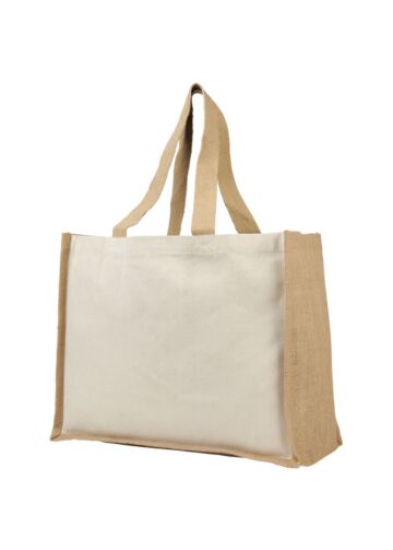 Varai 320 G/m² Canvas And Jute Shopping Tote Bag 23l