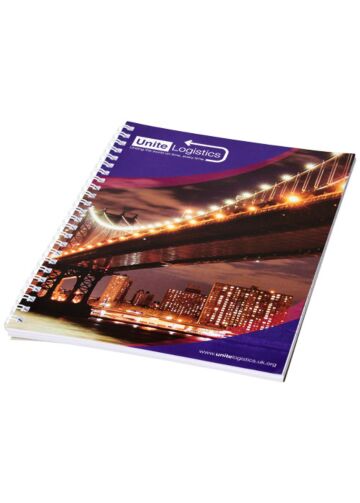 Desk-mate® A4 Spiral Notebook With Printed Back Cover
