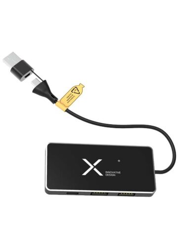 Scx.design H20 8-in-1 Usb Hub With Dual Input And 6-ports