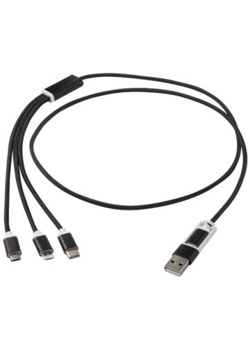 Versatile 5-1 Recycled Aluminium Charging Cable