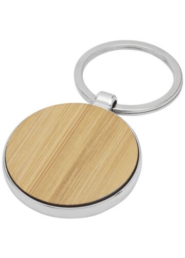 Nino Bamboo Round Keychain